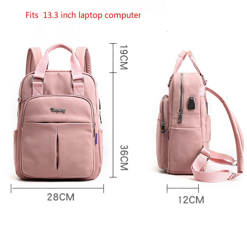 Girls Laptop Backpacks Pink