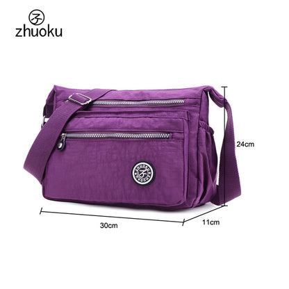 Women Messenger Mini Nylon Handbag