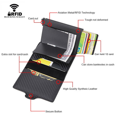 Top Quality Rfid Wallet Men Money Bag