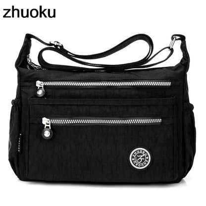 Women Messenger Mini Nylon Handbag